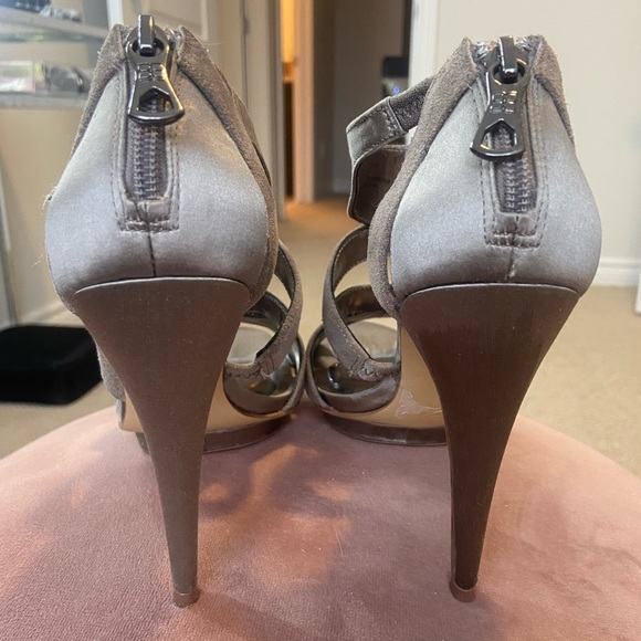 BCBG Rosalind Strappy Grey Heels - Picture 4 of 5